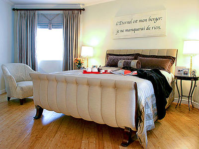 Elegant Manzarayı Kapatmayın: Odada eğer ışık Yatak odası nasıl düzenlenmeli