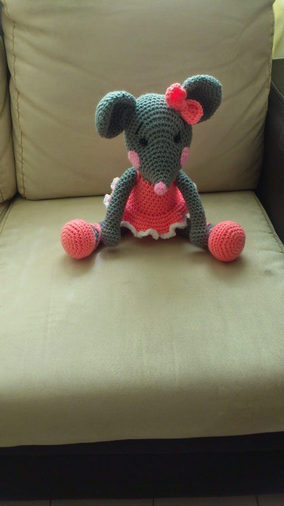 Cozy  Amigurumi Fareler Rata Bailarina Tığ Ücretsiz Desen