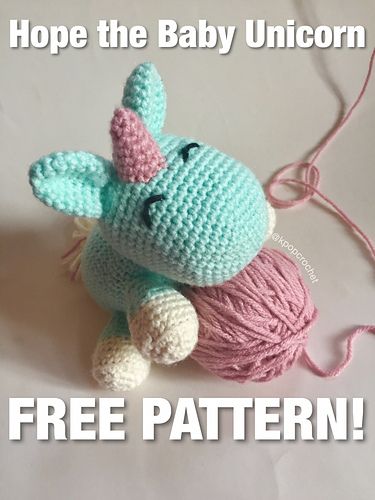 New  Amigurumi Crochet Baby Unicorn Ücretsiz Desen