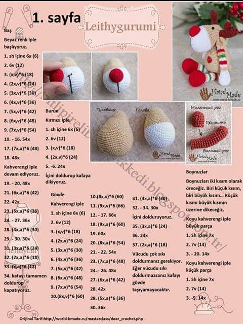 -amigurumi-geyik-serbest-desen-14 Amigurumi Geyik Serbest Desen