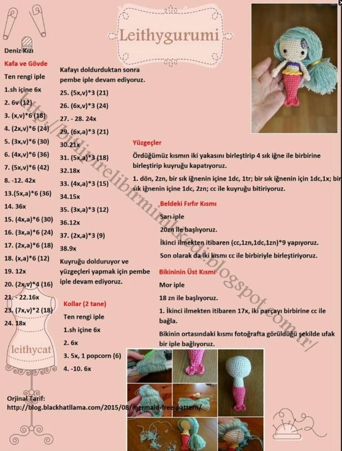 -amigurumi-kucuk-denizkizi-ucretsiz-desen-12 Amigurumi küçük denizkızı ücretsiz desen