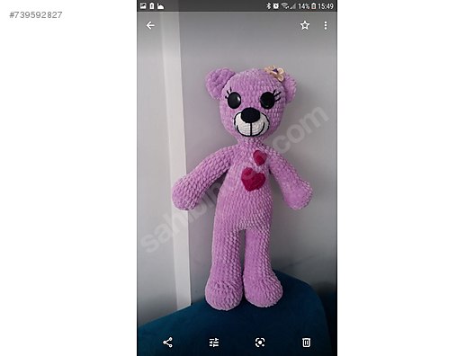-amigurumi-mor-ayi-14 Amigurumi Mor Ayı