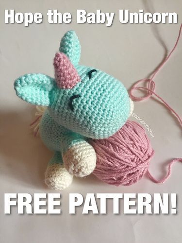 Amigurumi Bebek Unicorn Ücretsiz Desen