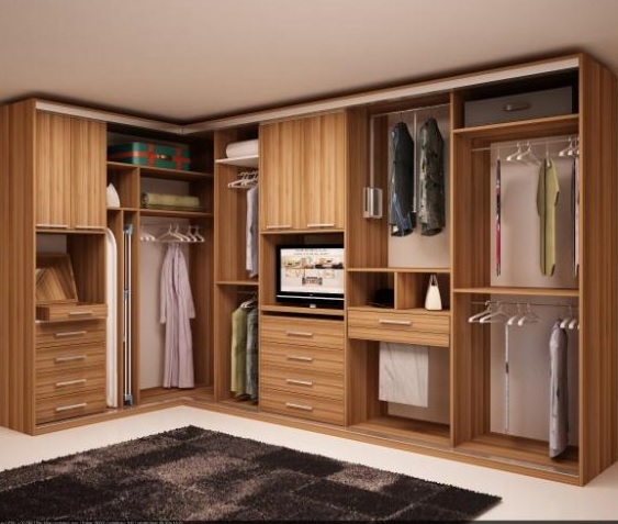 Acık-Kahve-Rengi-L-Gardrop-Modelli L Gardrop Modelleri