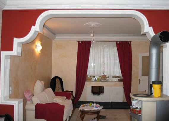 Alçı-Dekorasyon-Kemer-Çeşitleri Modern Alçı Kemer Modelleri
