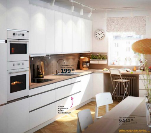 Beyaz-Ikea-Mutfak-Dolabı Ikea Mutfak Dolapları