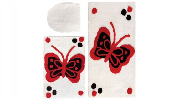 Butterfly-cream-istikbal-banyo-paspası İstikbal Paspas Modelleri