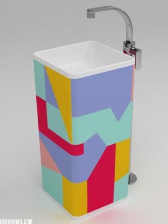 Cıvıl-Cıvıl-Renkli-Lavabo-Modelleri Renkli lavabo modelleri
