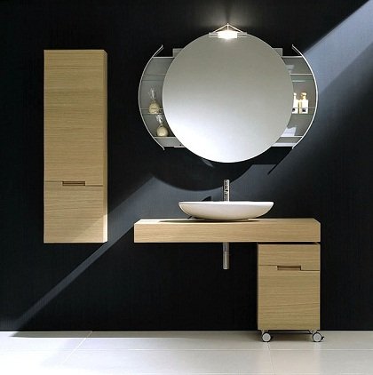 Dekoratif-Modern-Banyo-Aynası-Tasarımı Modern Banyo Aynası Tasarımları