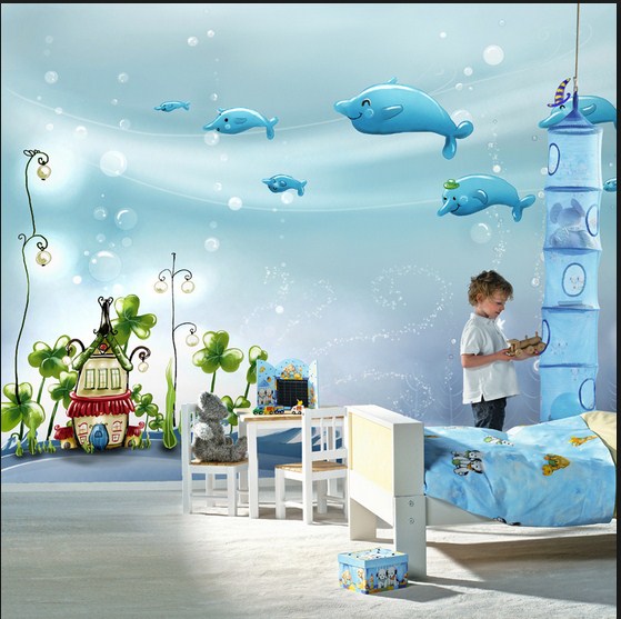 Erkek Çocuk Odası 3D Duvar Kağıdı Modeli
