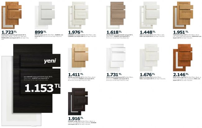 Ikea-Mutfak-Dolap-Kapak-Fiyatları Ikea Mutfak Dolapları