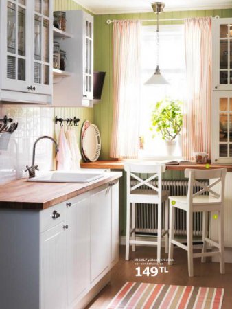 Ikea-Sade-Mutfak-Dolabı-Modeli Ikea Mutfak Dolapları