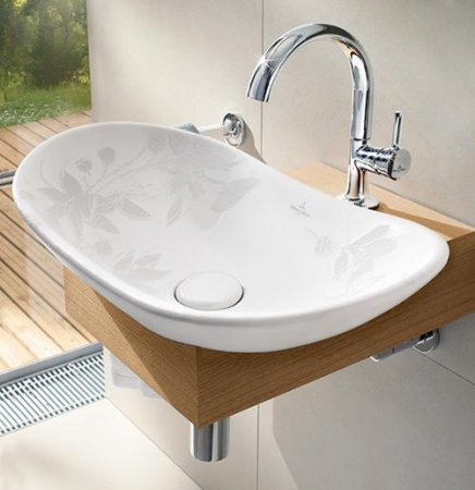 Lüks-modern-banyo-lavabo-modeli Modern Banyo Lavaboları