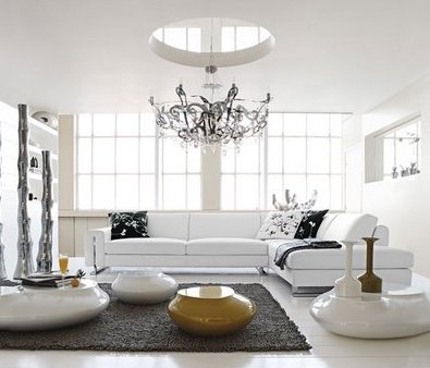 Modern-Beyaz-Dekorasyona-Sahip-Oda-Modeli Beyaz Rengin Modern Dekorasyondaki Yeri