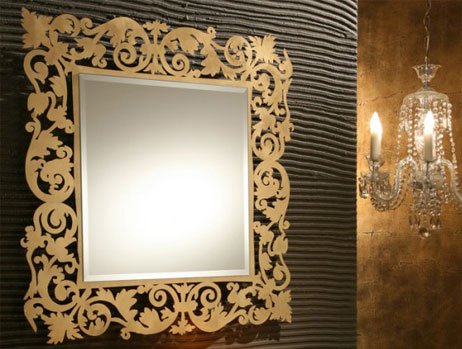 Modern-Kare-Varak-Ayna-Modelleri Dekoratif Varak Ayna