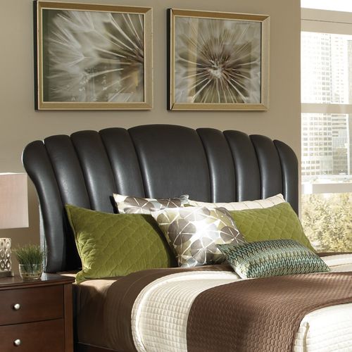 Oval-Modern-Yatak-Başlığı-Modeli Deri Yatak Başlık Modelleri