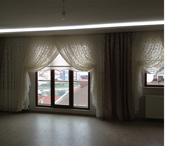 Salon-Tül-Perde-Örneği Tül Perdeler