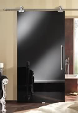 Sürgülü-Siyah-Cam-Banyo-Kapısı Sürgülü Banyo Kapıları