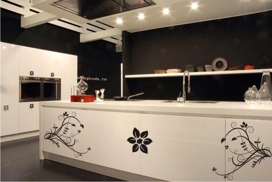 Sıradışı-Desenli-Mutfak-Dolap-Modeli Desenli Mutfak Dolapları