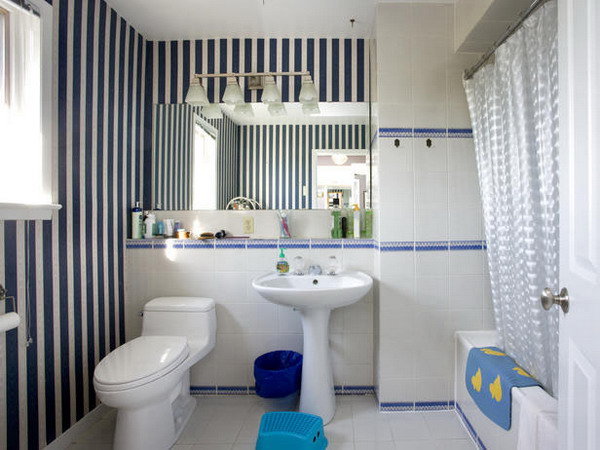 banyo-duvar-kağıdı-2 Suya Dayanıklı Banyo Duvar Kağıdı Modelleri