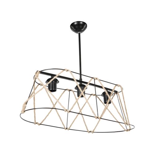 tekzen-2018-avize-modelight-evren-halatli-oval-3lü-avize Modern Ev Dekorasyonunuz İçin Avize Modelleri 2018
