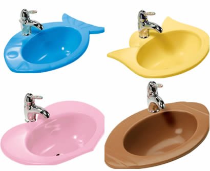 eşitli-Desenli-Renkli-Lavabo-Modelleri Renkli lavabo modelleri