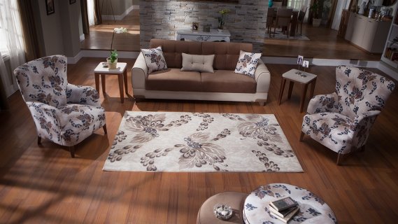içek-Desenli-Koltuk-Mobilya-Modeli Çiçek Desenli Koltuk Takımları