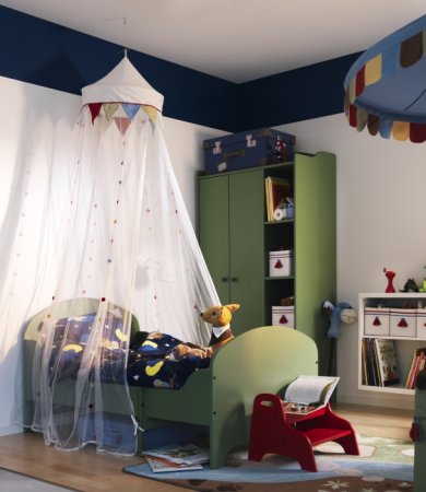 kea-Cibinlikli-Yataklı-Çocuk-Odası-Modeli İkea Çocuk Odası Tasarımları Birbirinden Harika