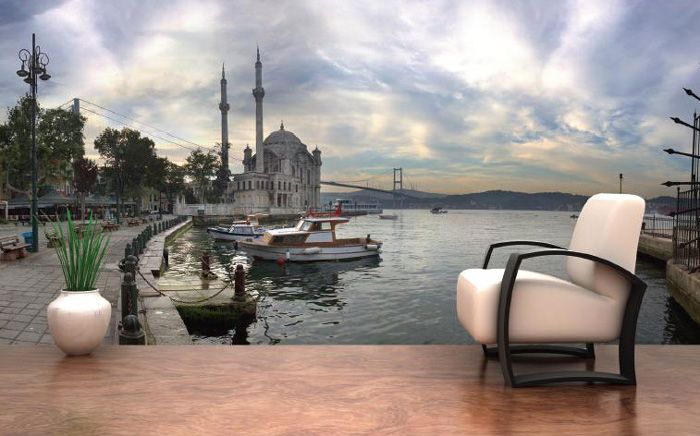 İstanbul Manzaralı 3D Duvar Kağıdı